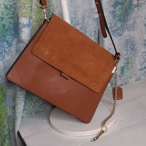Camel tan Vintage crossbody adjustable strap new condition chain attachment